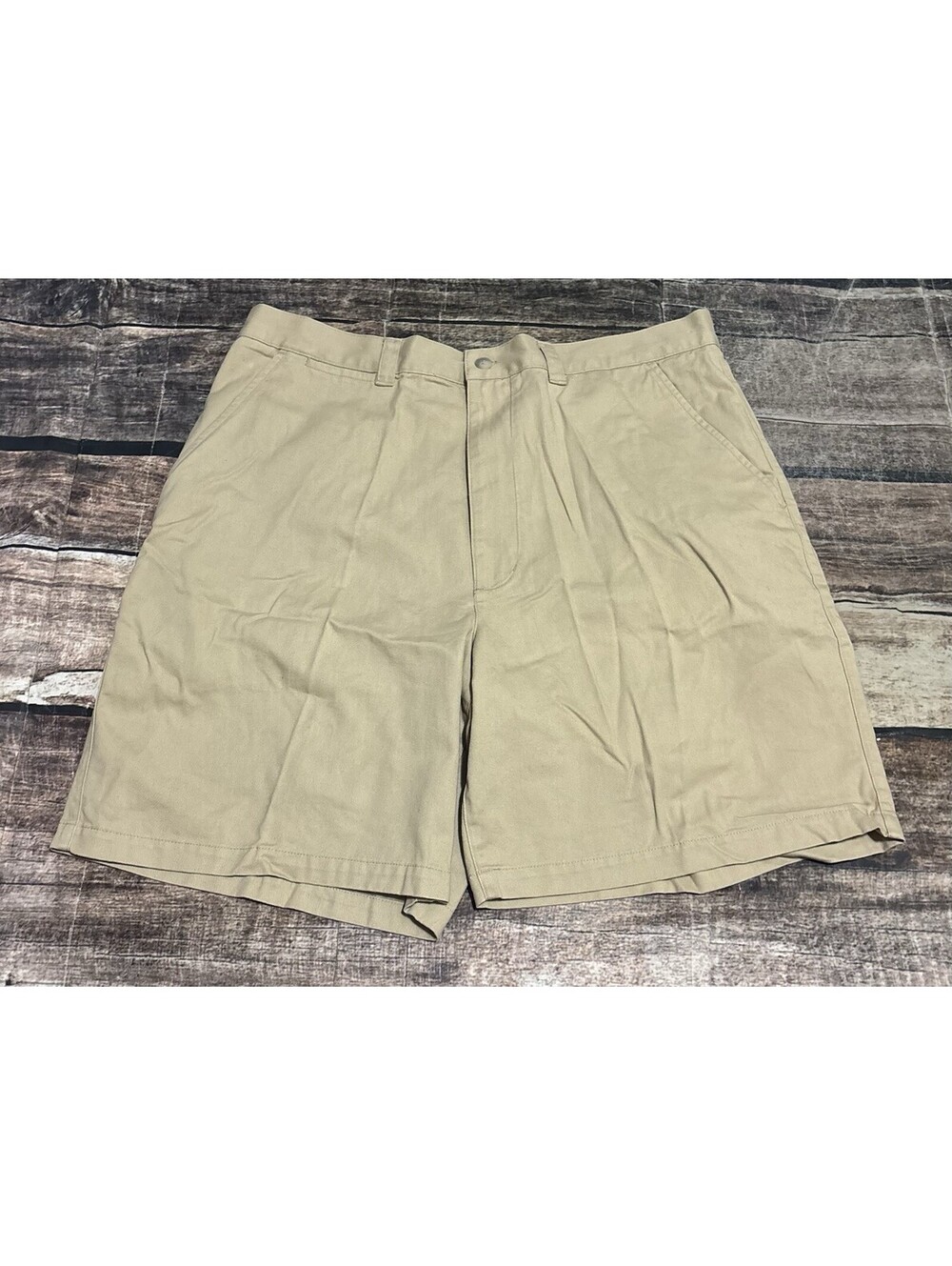 Grant Thomas Shorts Mens 36x8 Chino Beige Cotton